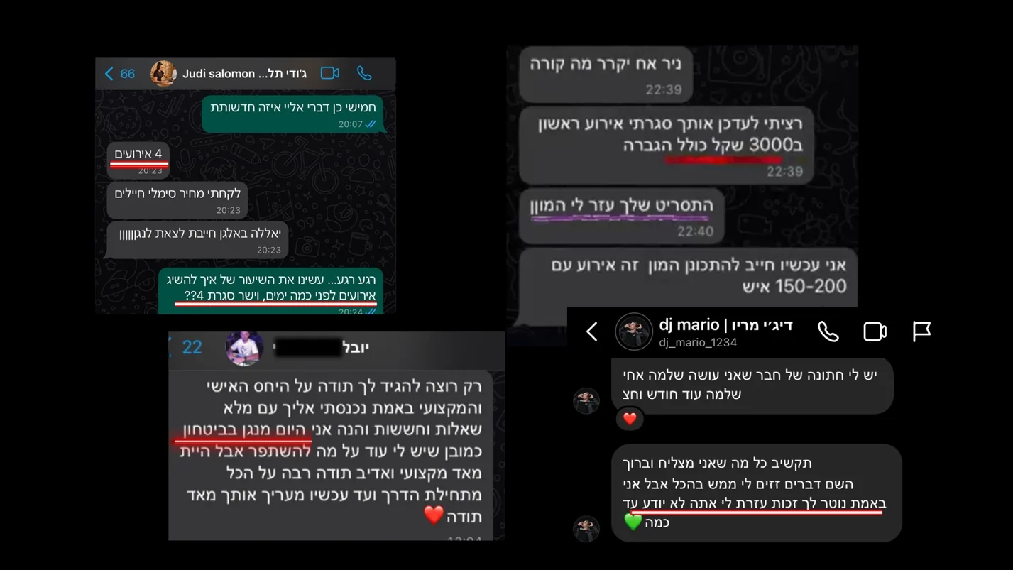 עוד הודעות מתלמידים על אירועים שסגרו ועל הביטחון בניגון